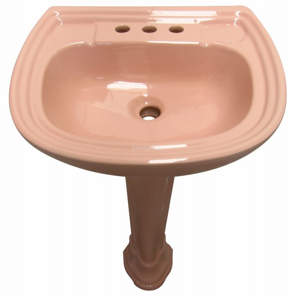 Mexican Talavera Pedestal Sink Pink